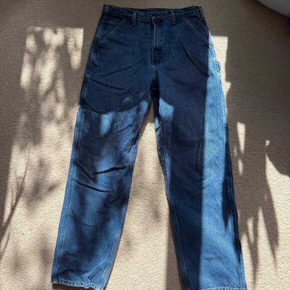 Carhartt work pants esti size 33x34 men's jeans - Picture 1 of 9